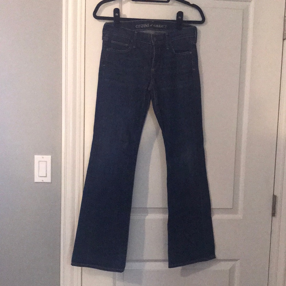 Like brand new designer jeans.